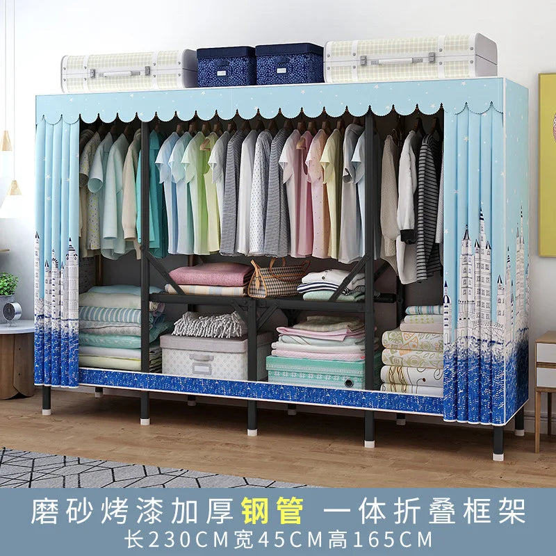 Simple open closets with no need to install