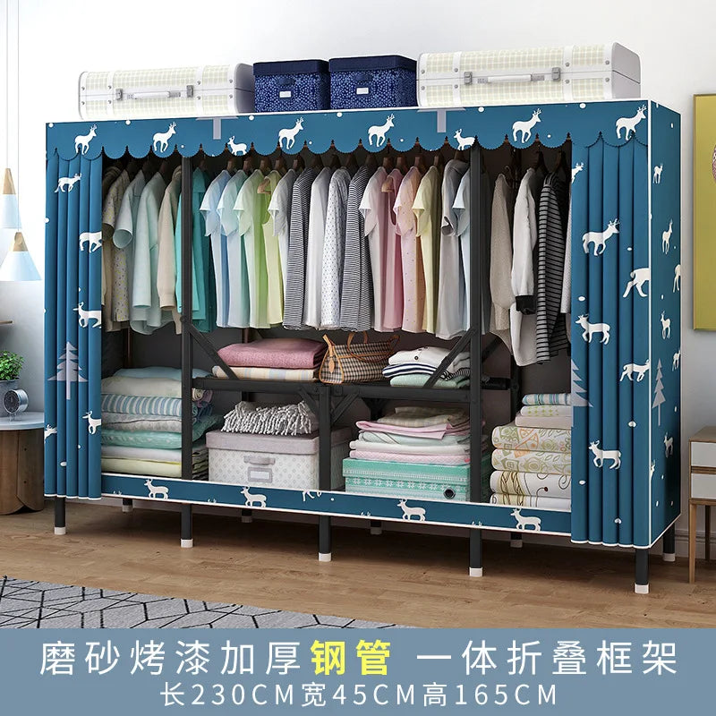 Simple open closets with no need to install