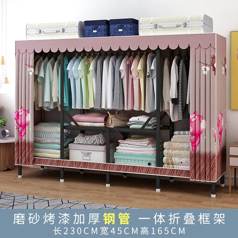 Simple open closets with no need to install