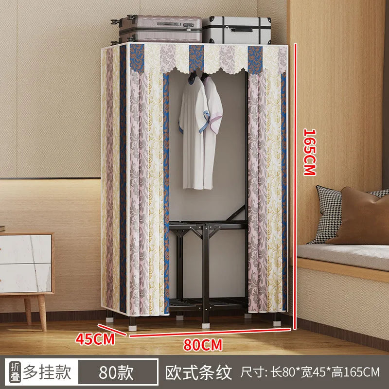 Simple open closets with no need to install