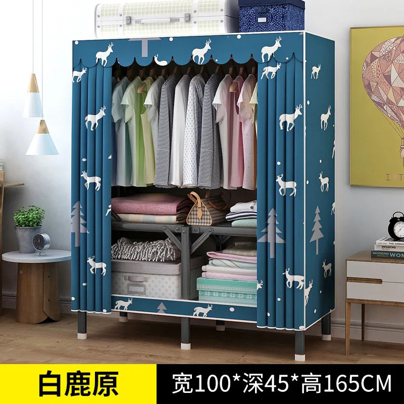 Simple open closets with no need to install