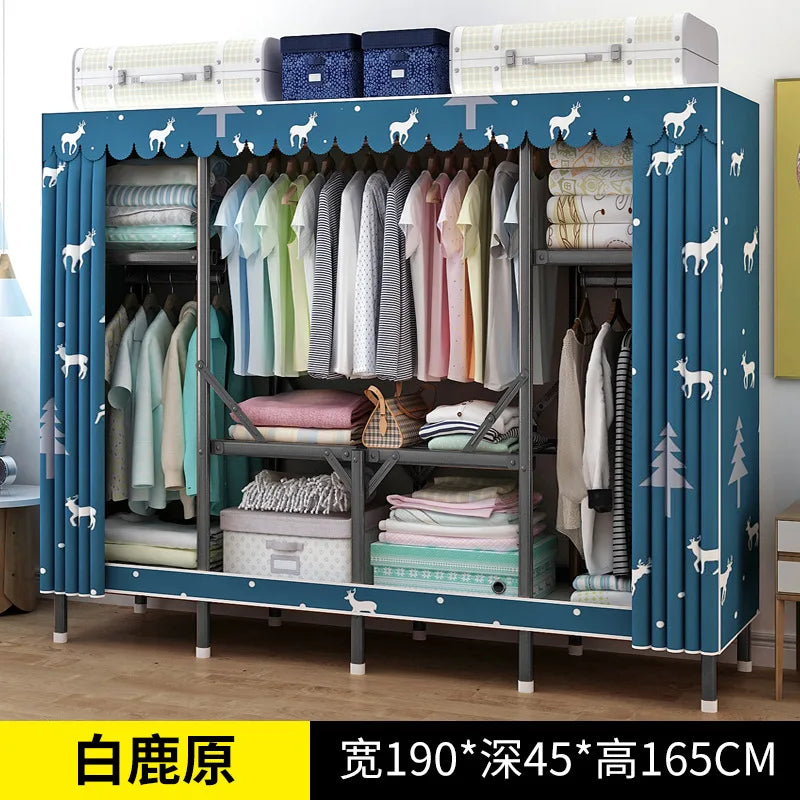 Simple open closets with no need to install