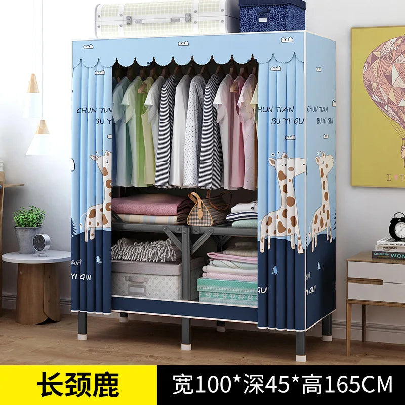 Simple open closets with no need to install