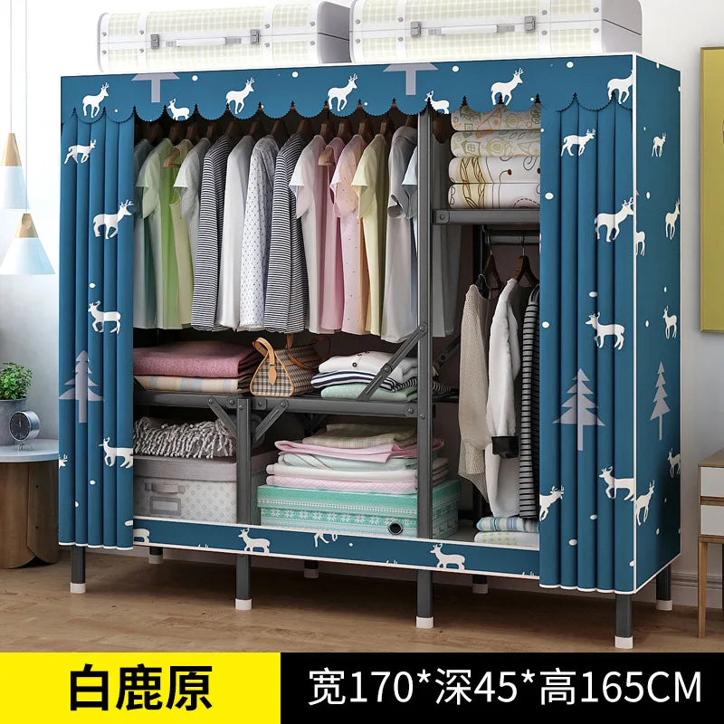Simple open closets with no need to install