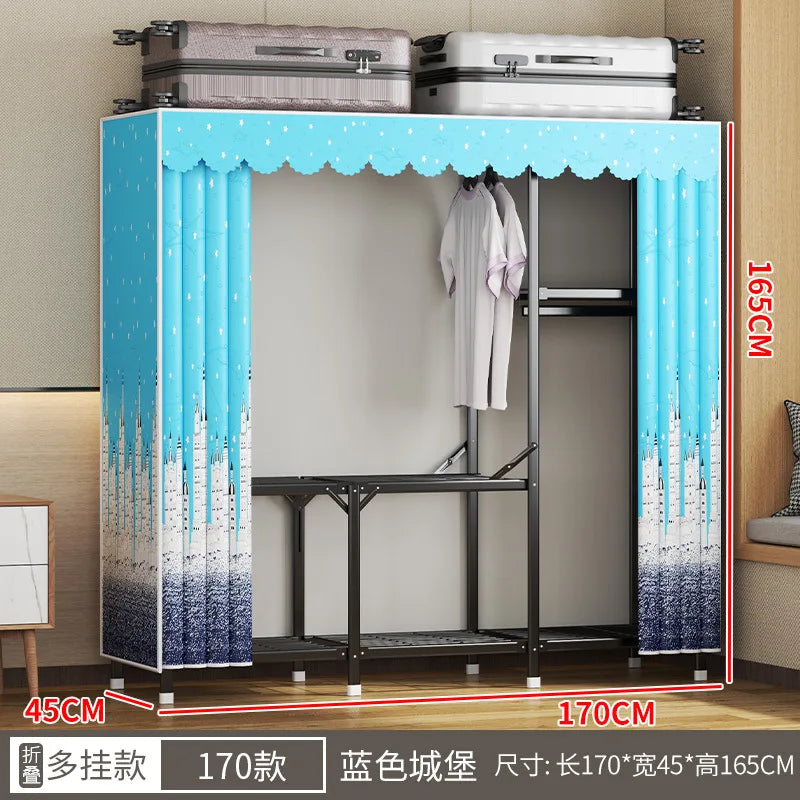 Simple open closets with no need to install
