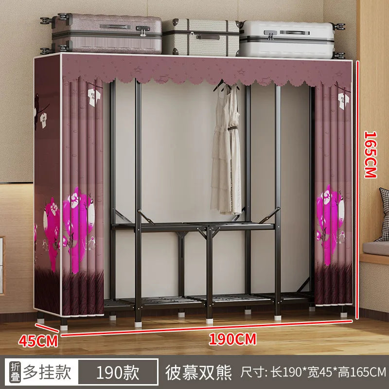 Simple open closets with no need to install