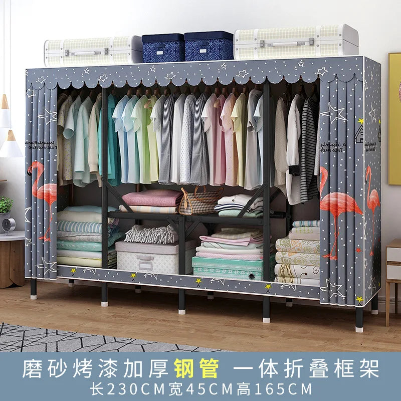 Simple open closets with no need to install