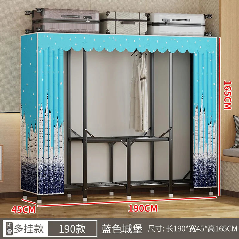 Simple open closets with no need to install