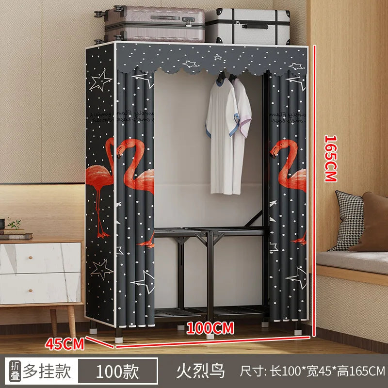 Simple open closets with no need to install