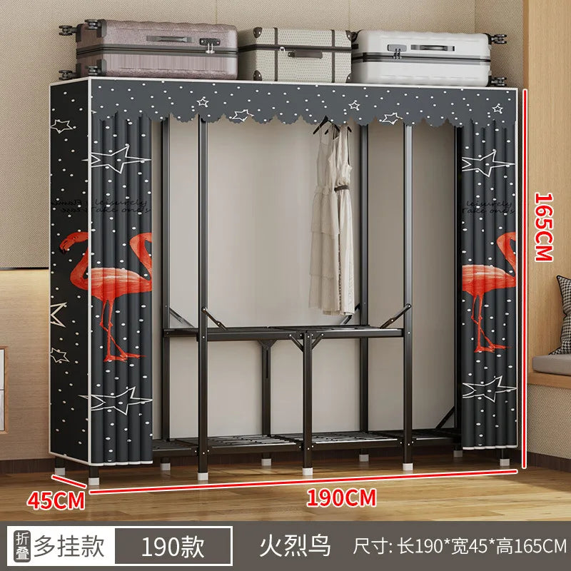 Simple open closets with no need to install