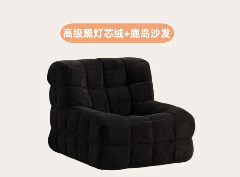 Single Sofa Waffle Couch Couch Light Luxury Simple