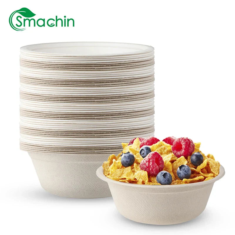 Smachin 50pcs 12/18 Oz Disposable Bowl Party Tableware