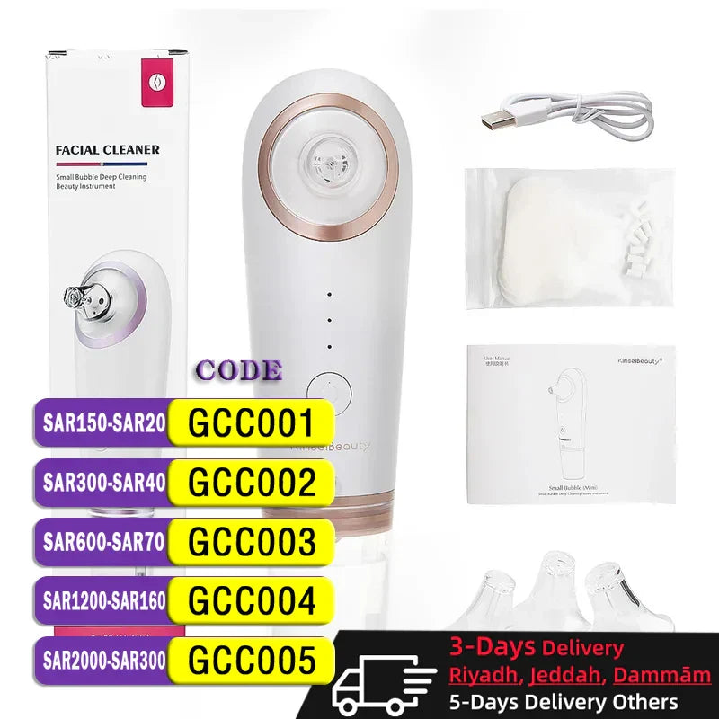 Small Bubble Blackhead Remover Machine Water Cycle Cleaning