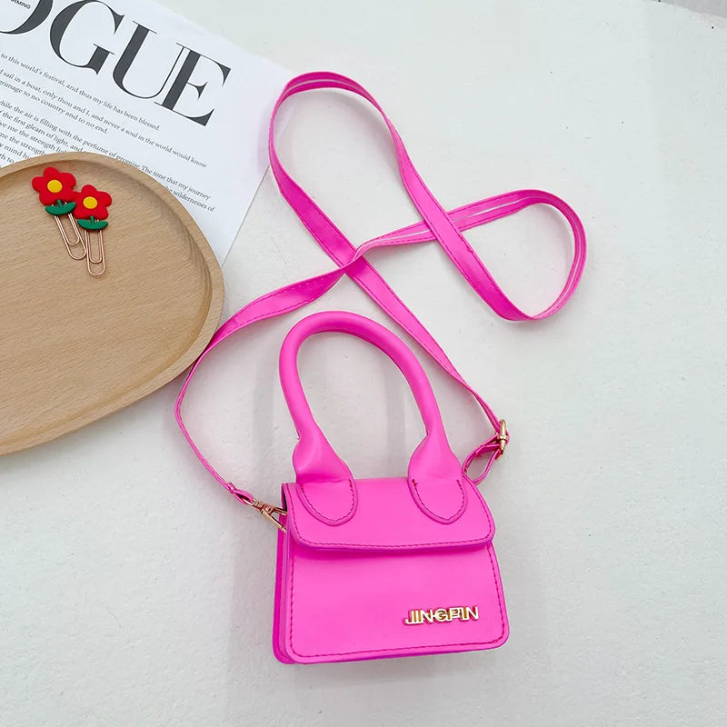 Small Square Shoulder Bag Baby Girl Fashion Retro