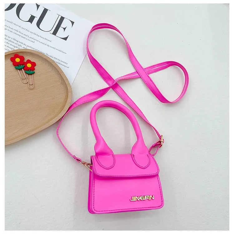 Small Square Shoulder Bag Baby Girl Fashion Retro