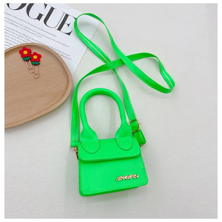 Small Square Shoulder Bag Baby Girl Fashion Retro