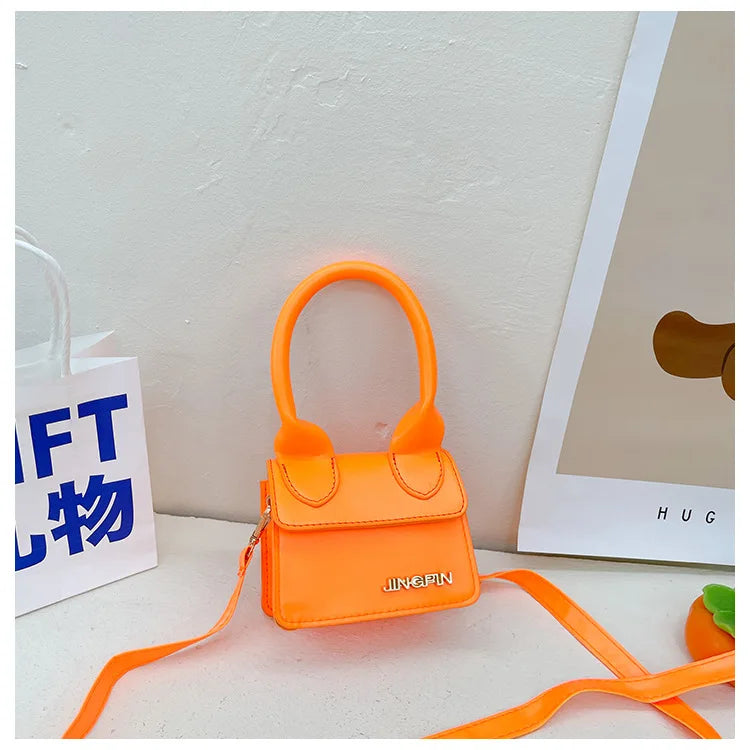 Small Square Shoulder Bag Baby Girl Fashion Retro
