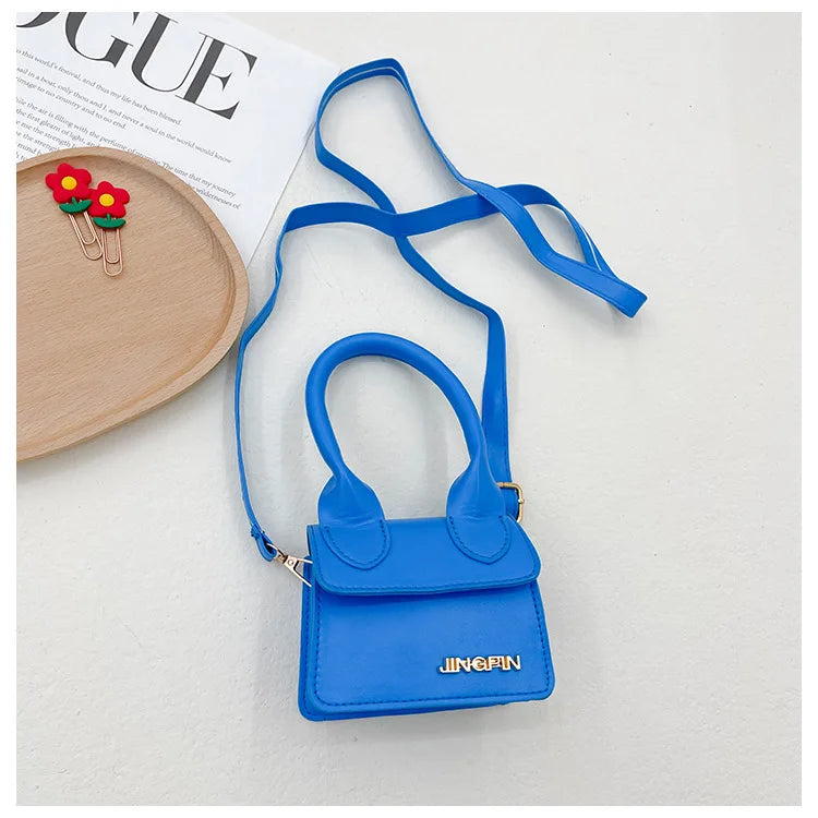 Small Square Shoulder Bag Baby Girl Fashion Retro