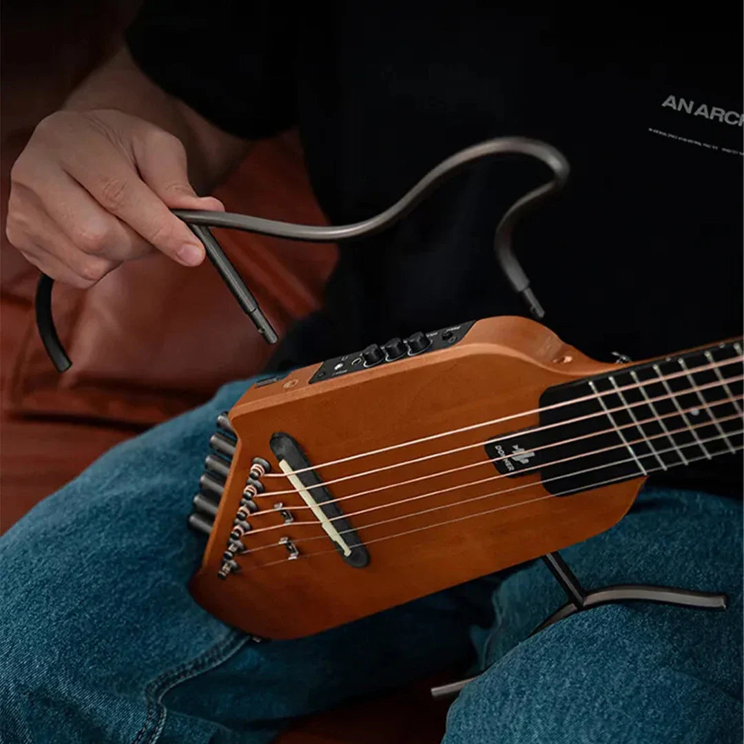 Smart Mute Guitar Travel Portable Detachable Ballad Headless