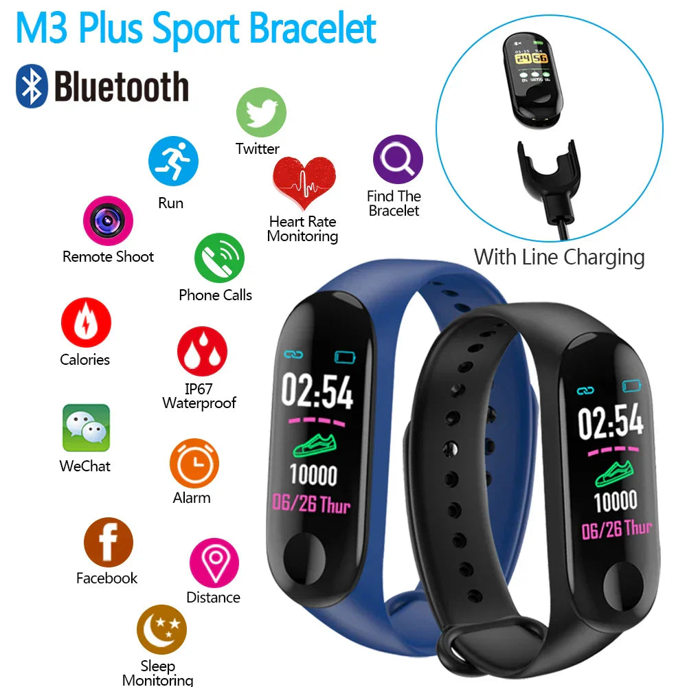 Smart Running Pedometer M3 Plus Blood Pressure Monitor