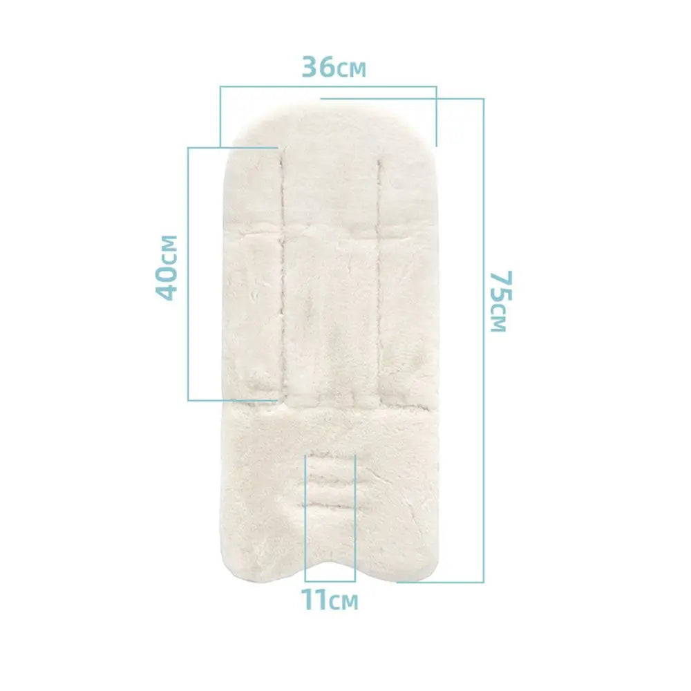 Soft Faux Rabbit Fur Seat Cushion Winter Baby