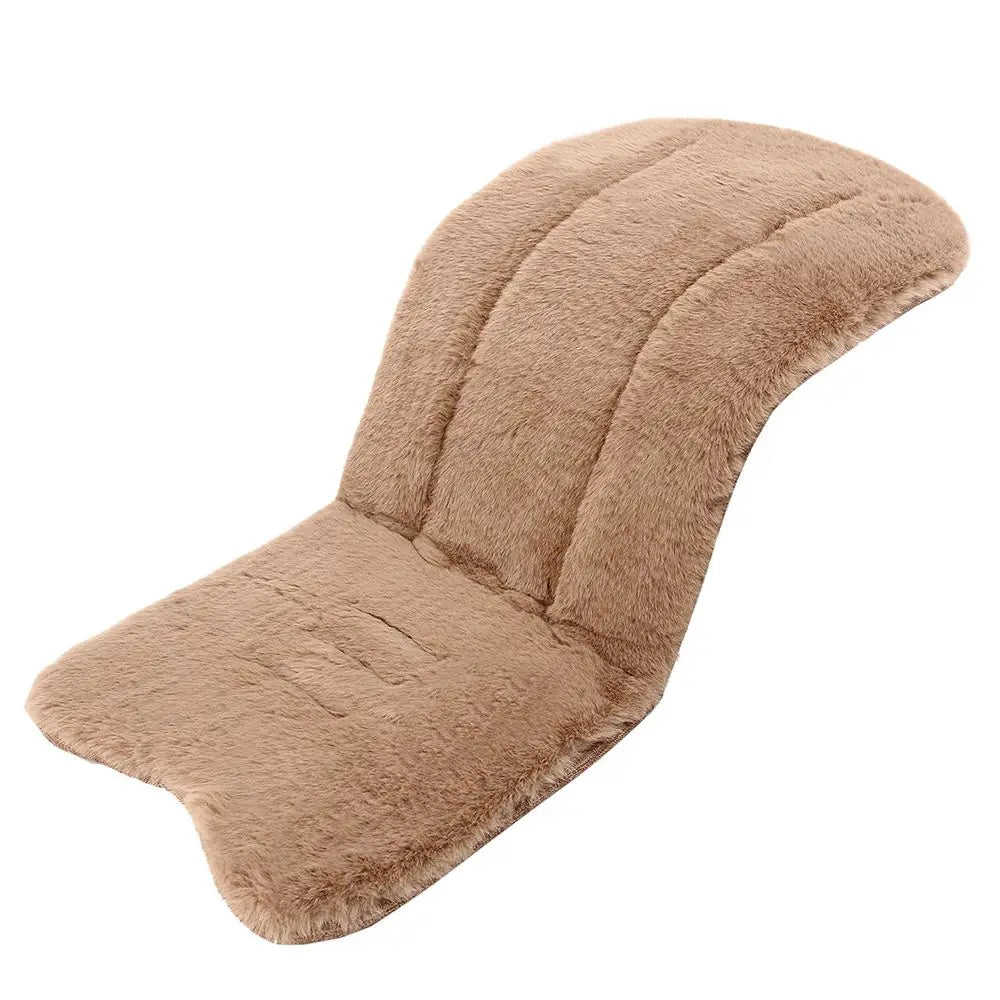 Soft Faux Rabbit Fur Seat Cushion Winter Baby