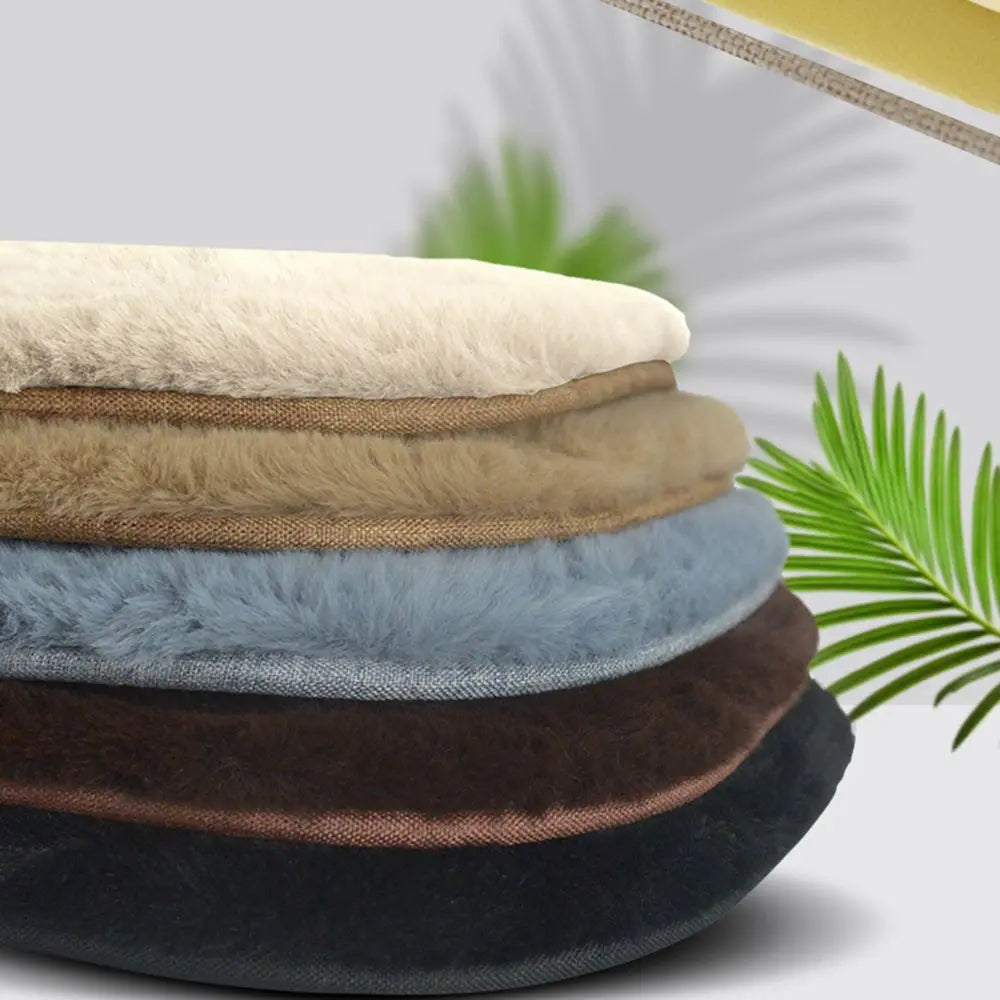 Soft Faux Rabbit Fur Seat Cushion Winter Baby