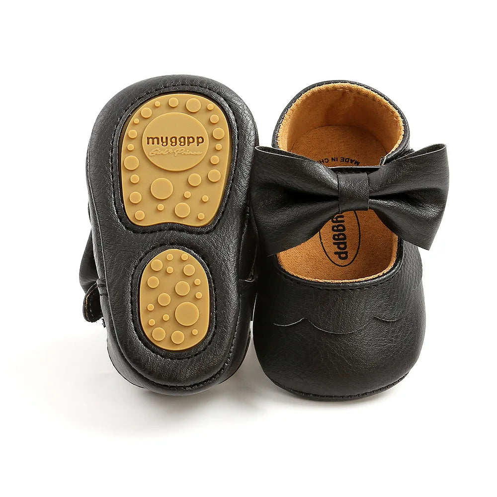 Soft Leather Lace Baby Girls Princess Shoes Newborn