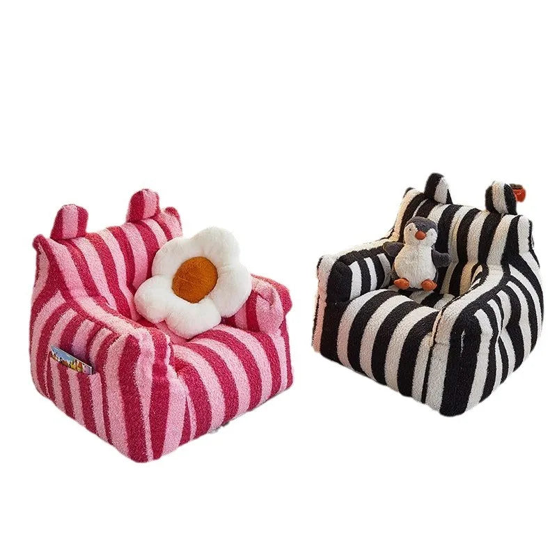 Soft Plush Fabric Children Sofa Reading Corner Baby