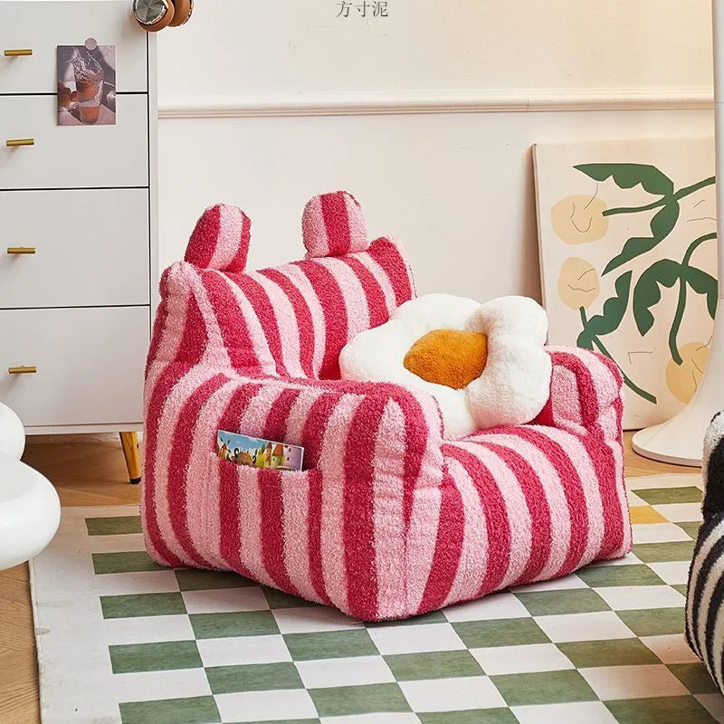 Soft Plush Fabric Children Sofa Reading Corner Baby