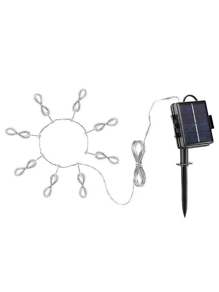 Solar LED Lighted Patio Umbrella Cantilever Hanging Umbrella