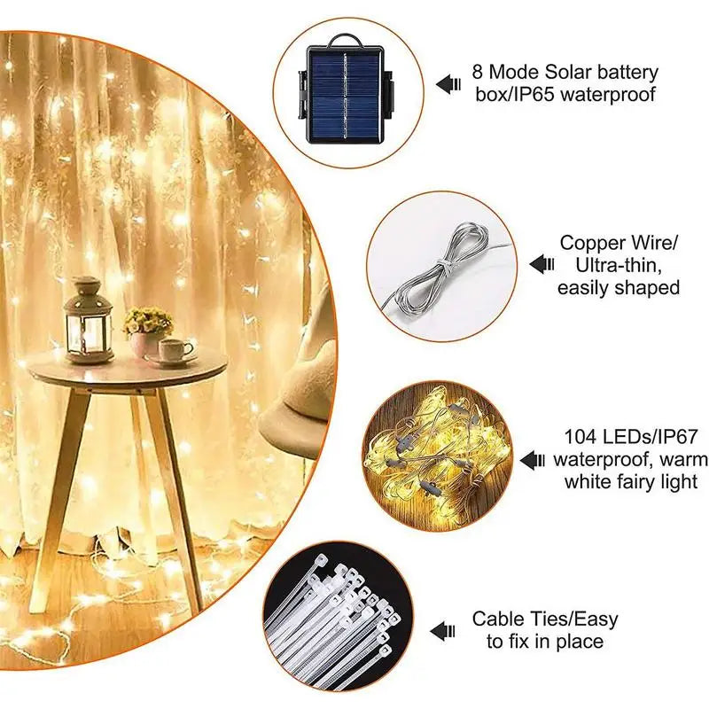 Solar LED Lighted Patio Umbrella Cantilever Hanging Umbrella