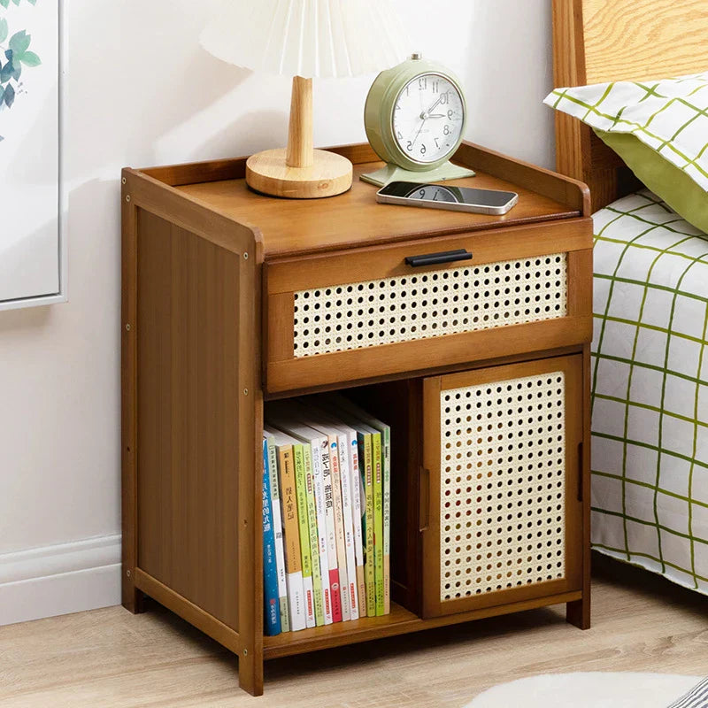 Solid Wood Bedside Table Simple Small Cabinet Modern