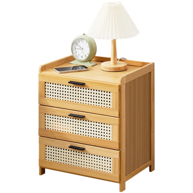 Solid Wood Bedside Table Simple Small Cabinet Modern