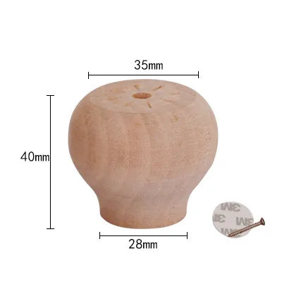 Solid Wood Furniture Heighten Legs Sofa Stool Increased