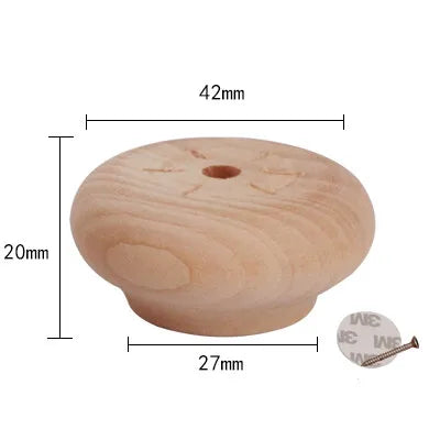 Solid Wood Furniture Heighten Legs Sofa Stool Increased