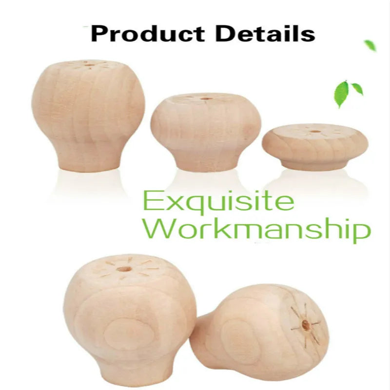 Solid Wood Furniture Heighten Legs Sofa Stool Increased