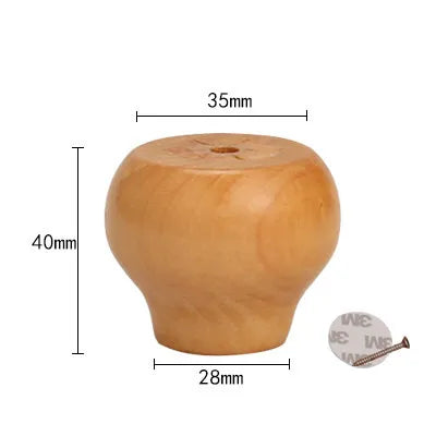 Solid Wood Furniture Heighten Legs Sofa Stool Increased