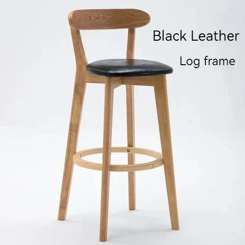 Solid Wood Living Room Hotel High Bar Stools