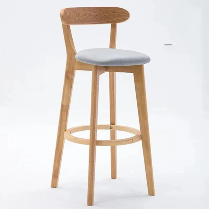 Solid Wood Living Room Hotel High Bar Stools
