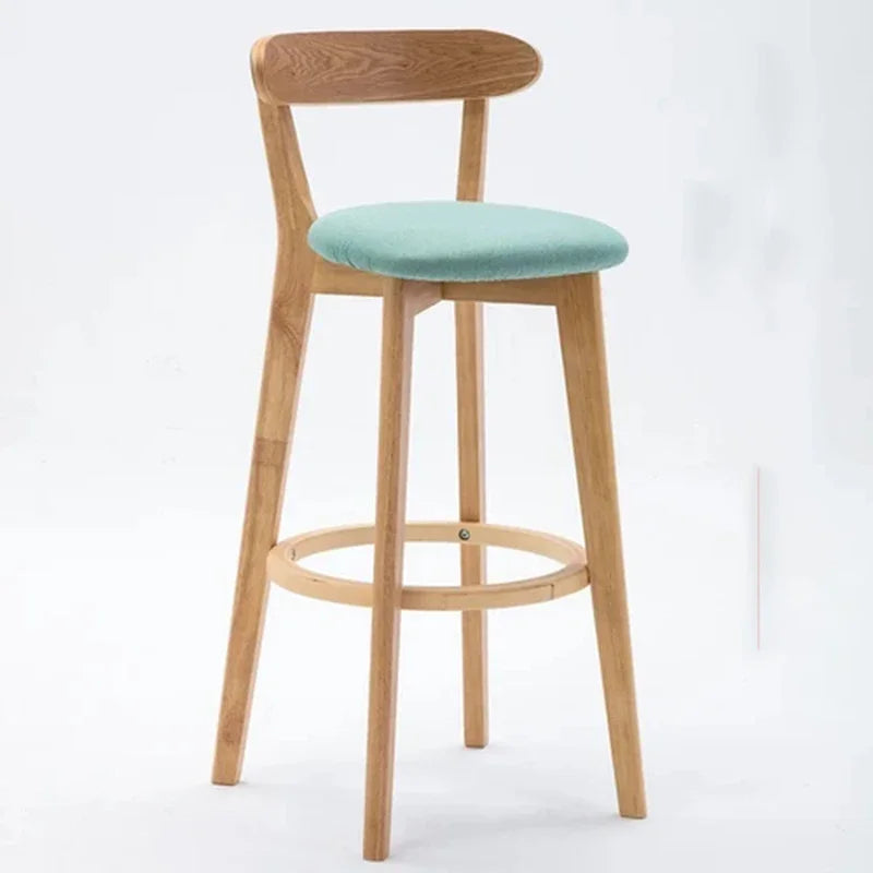 Solid Wood Living Room Hotel High Bar Stools