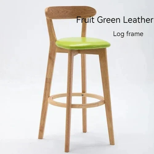 Solid Wood Living Room Hotel High Bar Stools