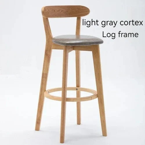 Solid Wood Living Room Hotel High Bar Stools