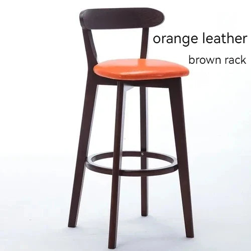 Solid Wood Living Room Hotel High Bar Stools
