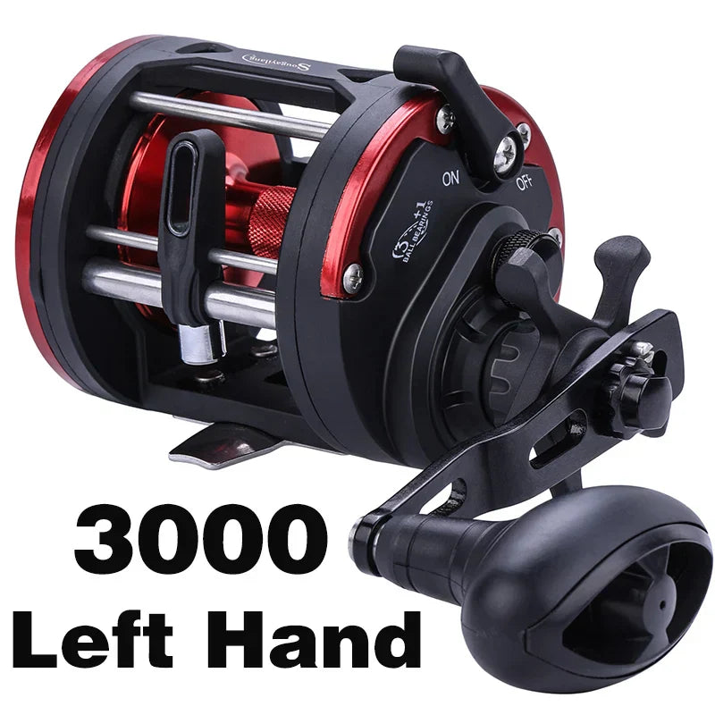 Sougayilang Saltwater Fishing Reels 3+1bb Casting Sea Fishing