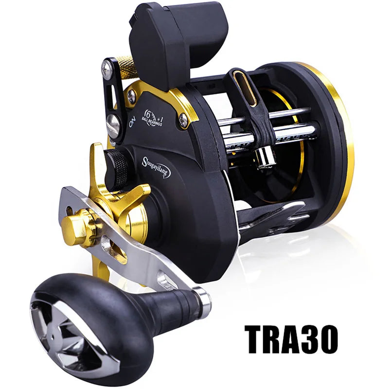 Sougayilang Saltwater Fishing Reels Cast Drum Wheel Trolling