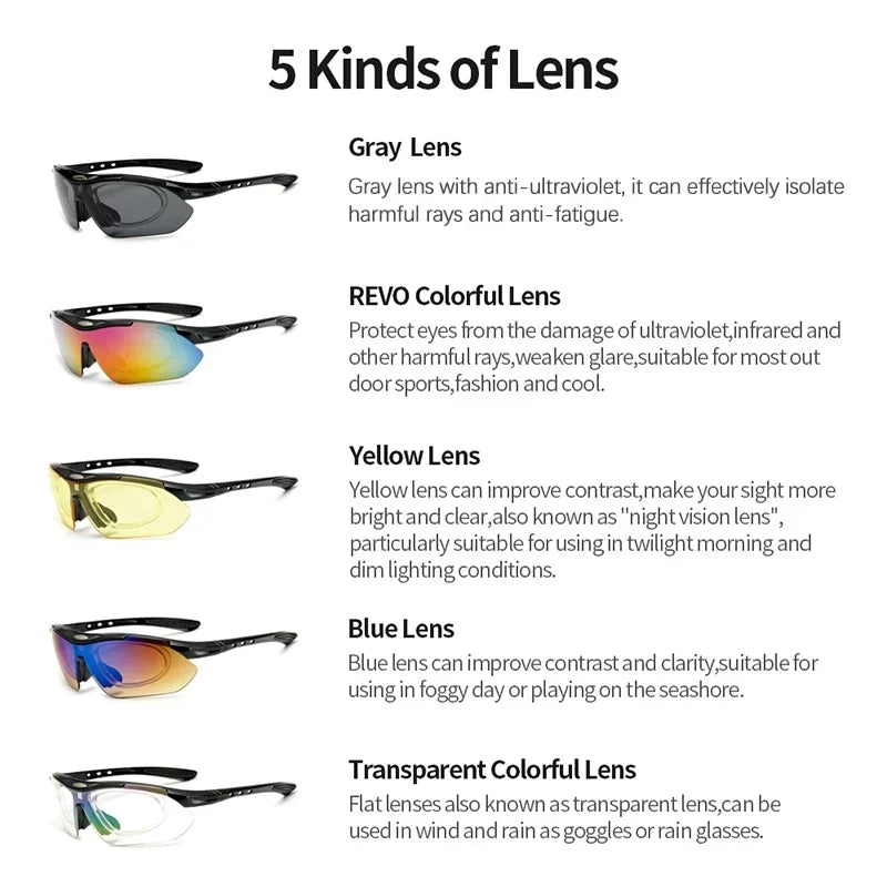 Sports Men Ladies Sunglasses Road Bike Glasses Mountain