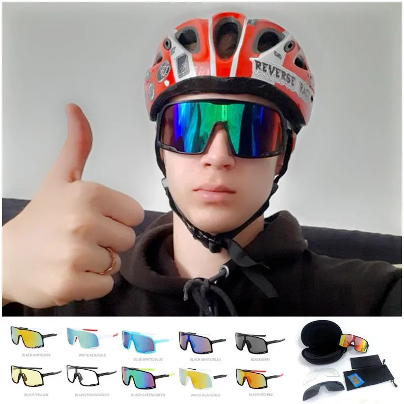 Sports Men Women UV400 Sunglasses Road Bicycle Glasses