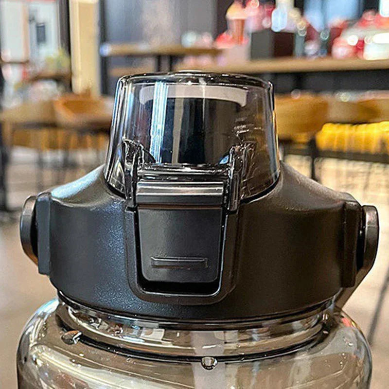 Sports Water Bottle With Straw 2 Liter Men