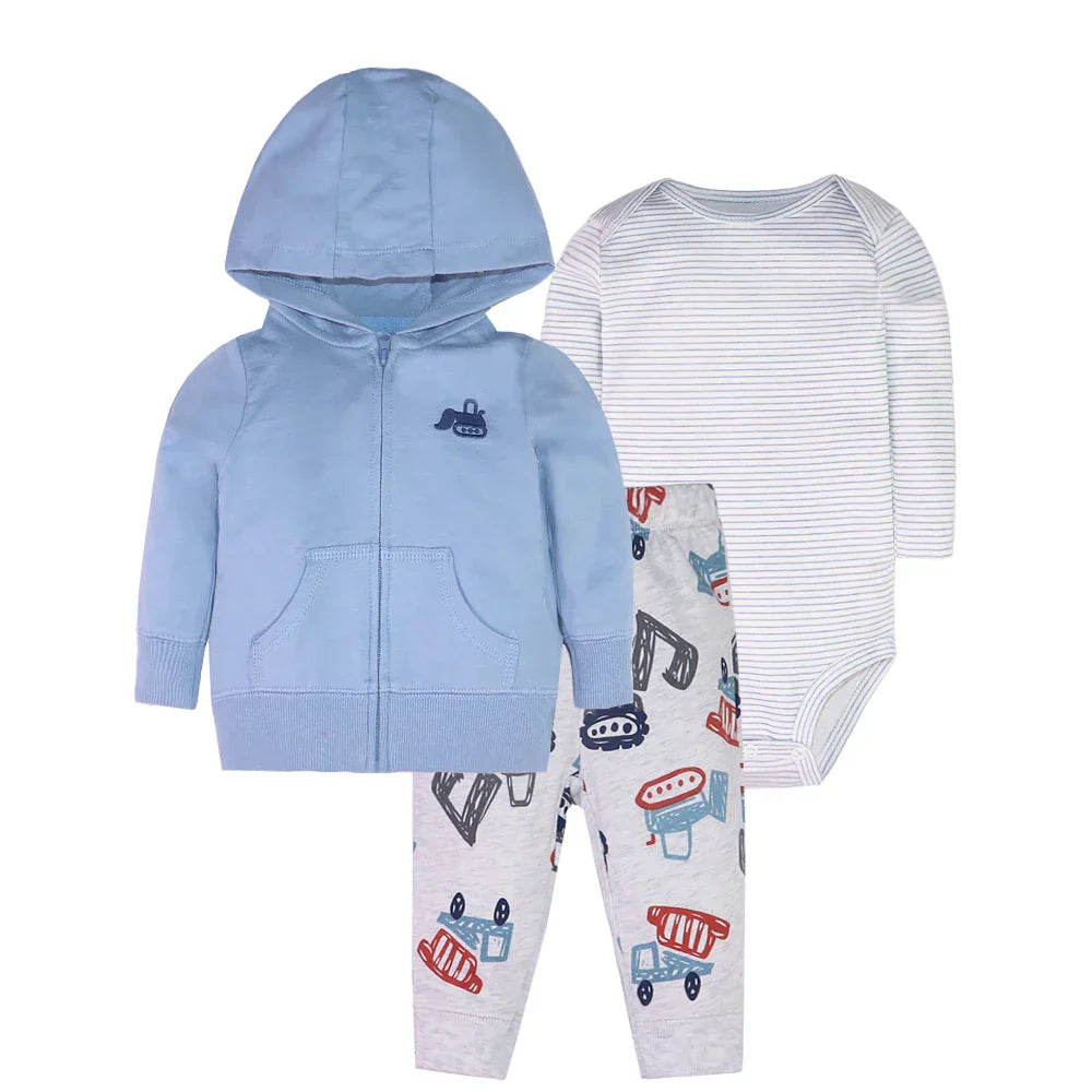 Spring Autumn Cotton Baby Boys Clothes Sets Cartoon